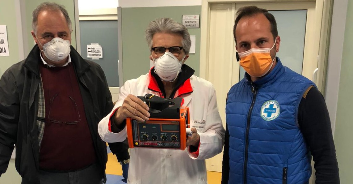 ISRINGHAUSEN S.p.A. DONA VENTILATORE POLMONARE ALL’OSPEDALE DI LANCIANO PER L’EMERGENZA COVID-19.